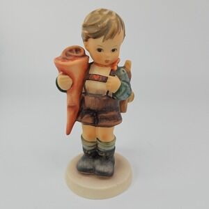 Goebel Hummel "LITTLE SCHOLAR" Child Stamped 84 West Germany Figurine .